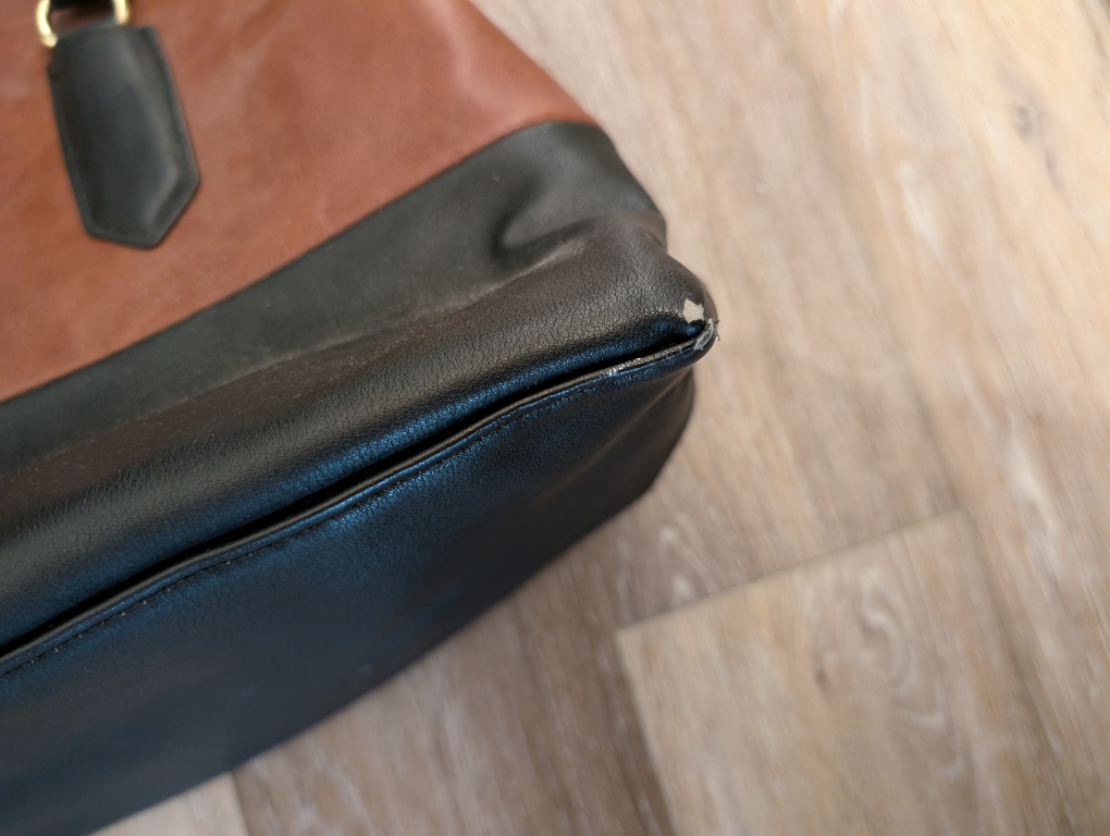 Brown & Black Tote Bag Leather - photo 4