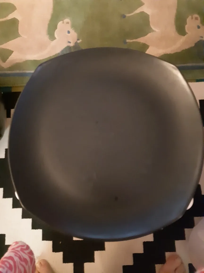 LIFE @ HOME Black Ceramic Plater 14.2 inches 🧡 thumbnail