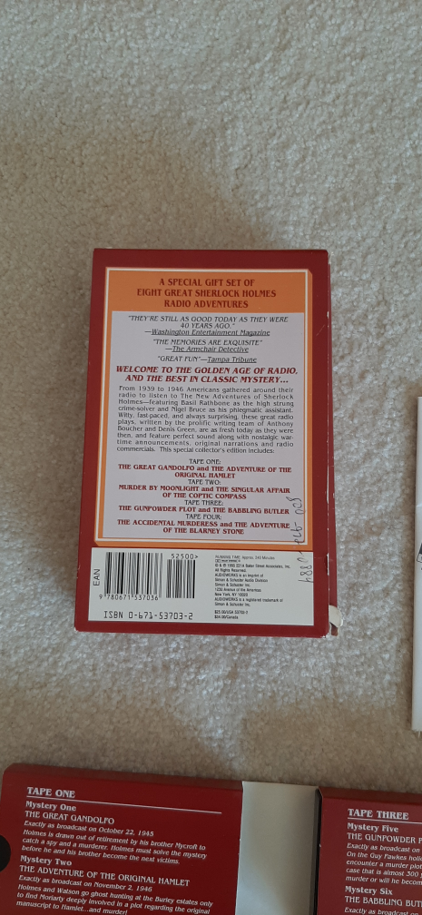 The New Adventures of Sherlock Holmes Audio Cassettes - photo 5