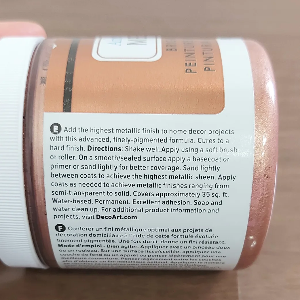DecoArt Metallics rose gold paint 🎨 brand new and sealed image indicator(3)