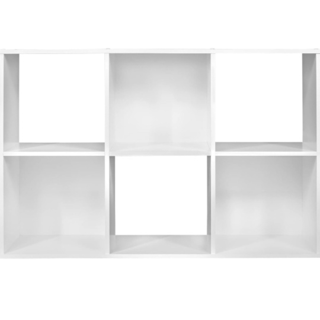 White 6-Cube Storage Organizer