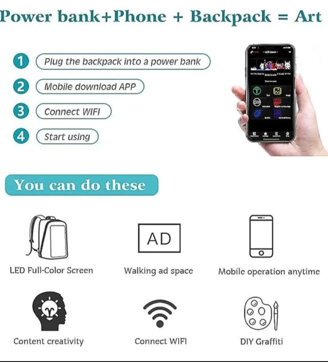 LED Backpack image indicator(3)