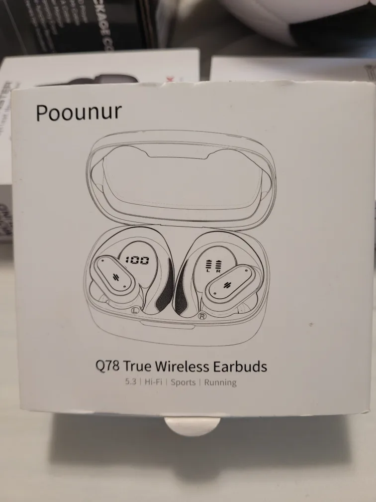 Poounur Q78 True Wireless Earbuds - New in Box thumbnail