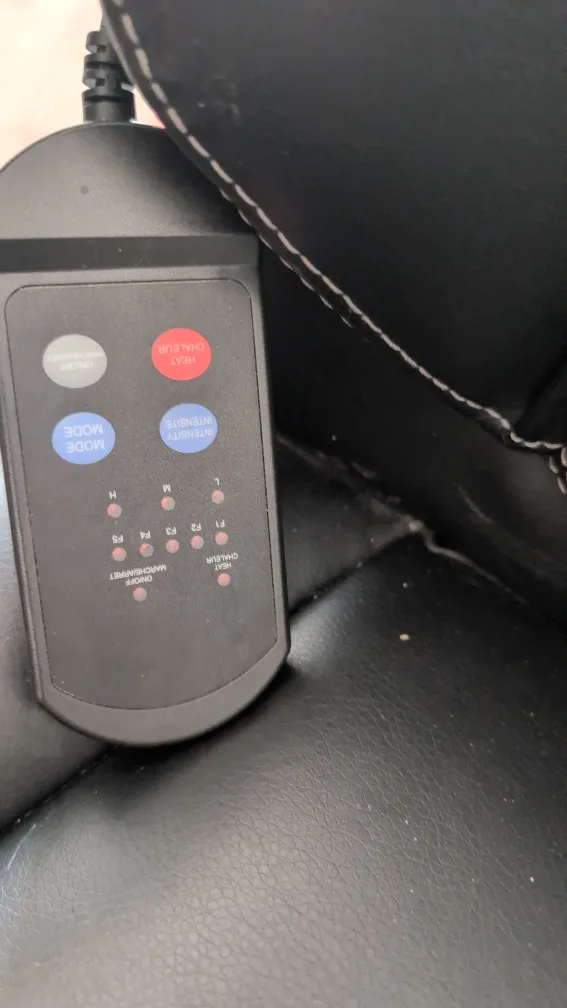 Black Heated Massage Office Chair image indicator(3)