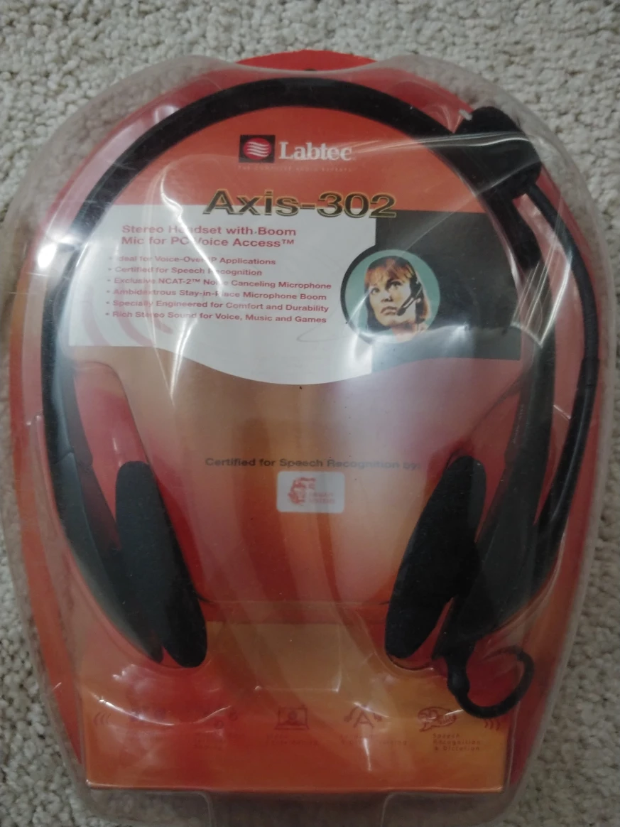 Labtec Axis-302 Stereo Headset "🧡"