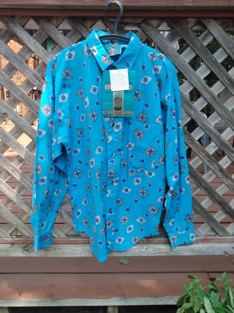 NOS New Vintage Gitano Emporio Shirt Size Small thumbnail