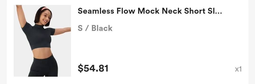 Halara Seamless Flow Mock Neck Short Sleeve Top image indicator(2)