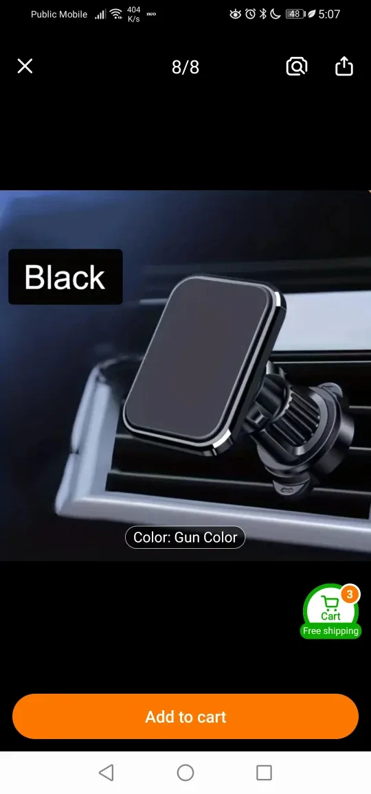 KCNKON Silver Car Phone Mount image indicator(6)