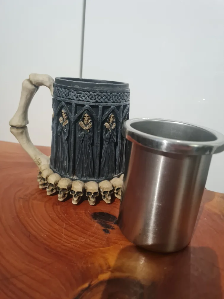 Grim Reaper Skull Tankard Mug image indicator(4)