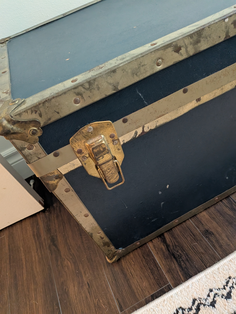 Vintage storage trunk/seat/coffee table - photo 2