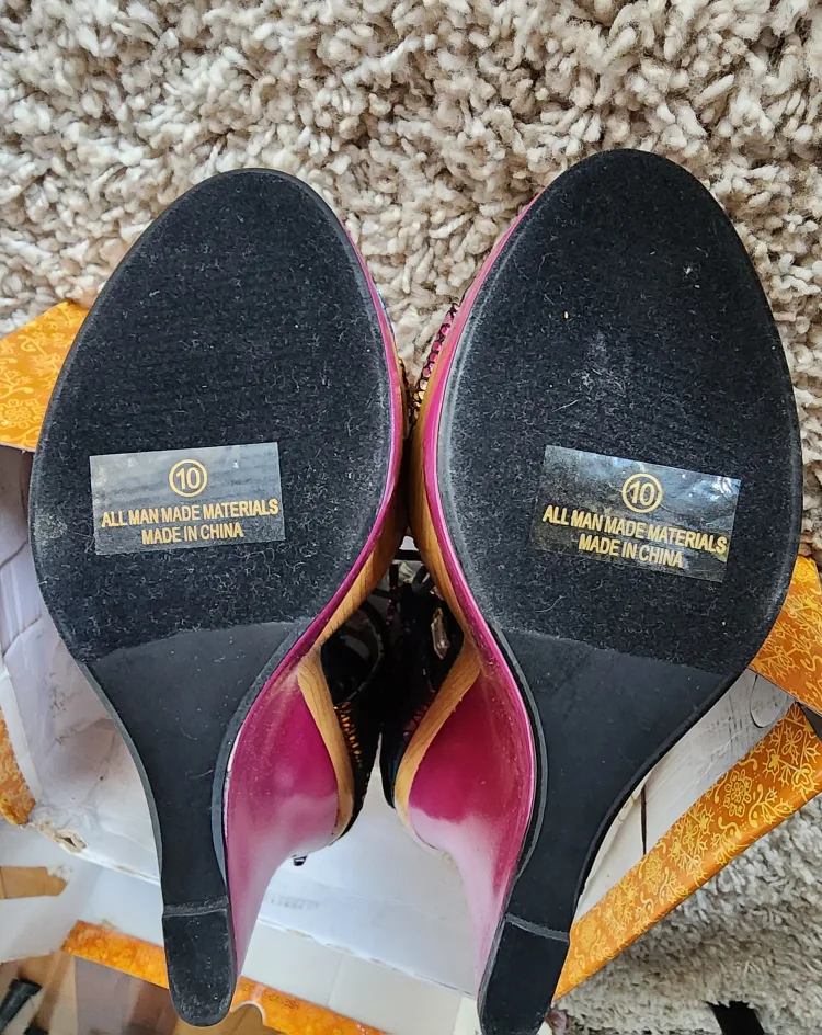 Mona Mia Collezione Wedge Heels - Size 10 image indicator(4)