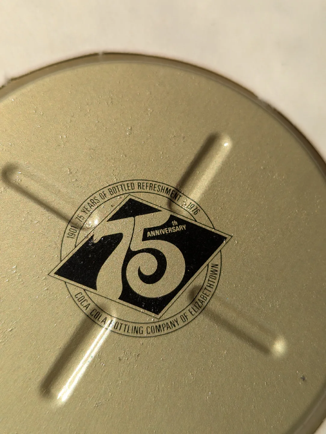 1976 75th Coca-Cola Belt Buckle & Coaster image indicator(7)