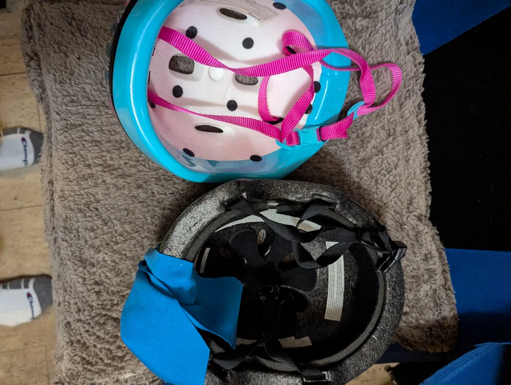 two kids bike helmets image indicator(2)