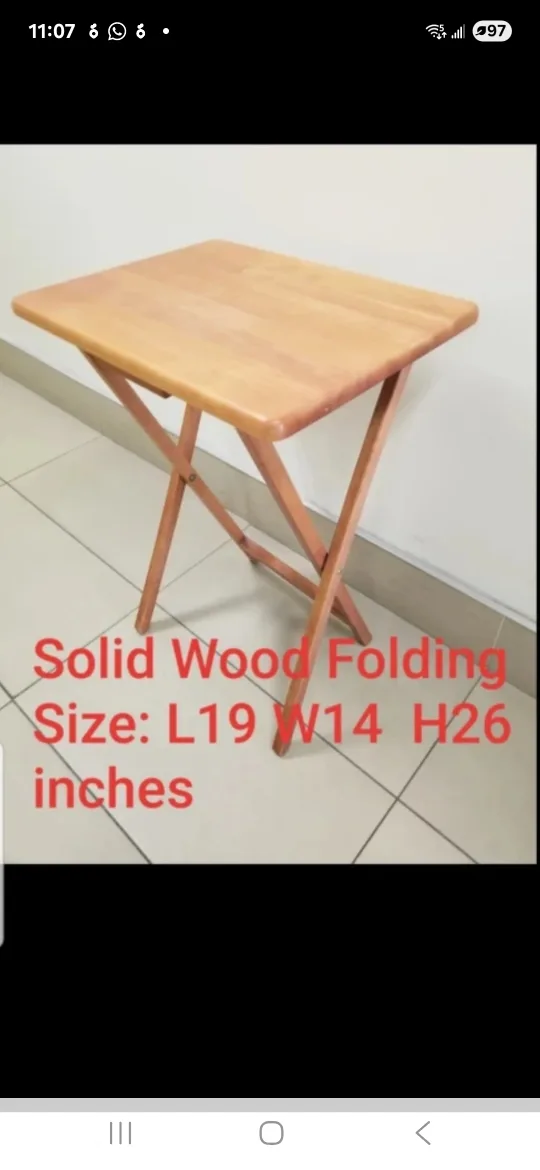 🥕Solid wood portable folding table thumbnail