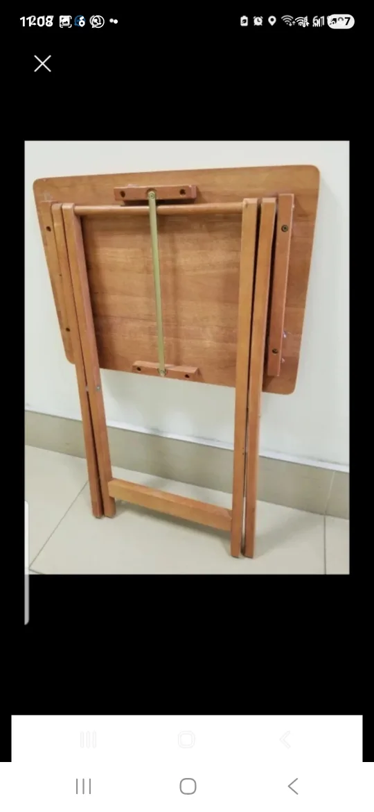 🥕 Folding Table, made with a solid wood portable folding table image indicator(2)