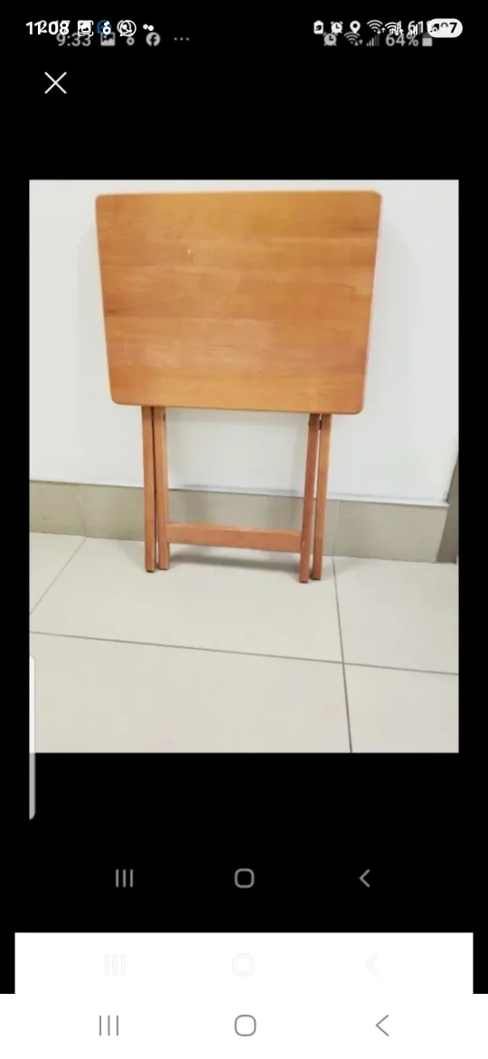 🥕 Folding Table, made with a solid wood portable folding table image indicator(3)