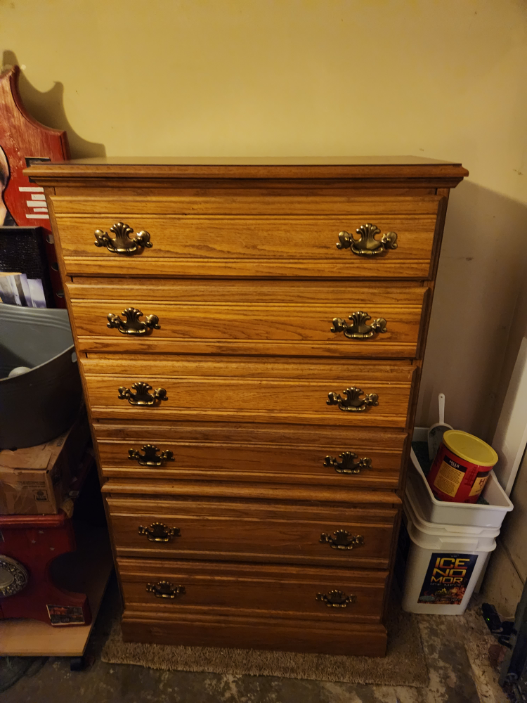 Tall Wooden Dresser