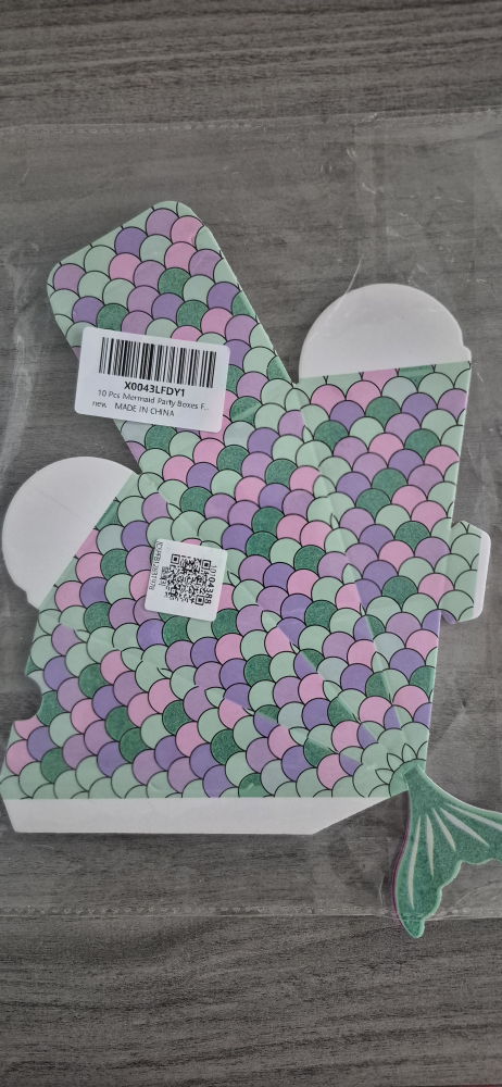 New 10 Pcs Mermaid Party Boxes