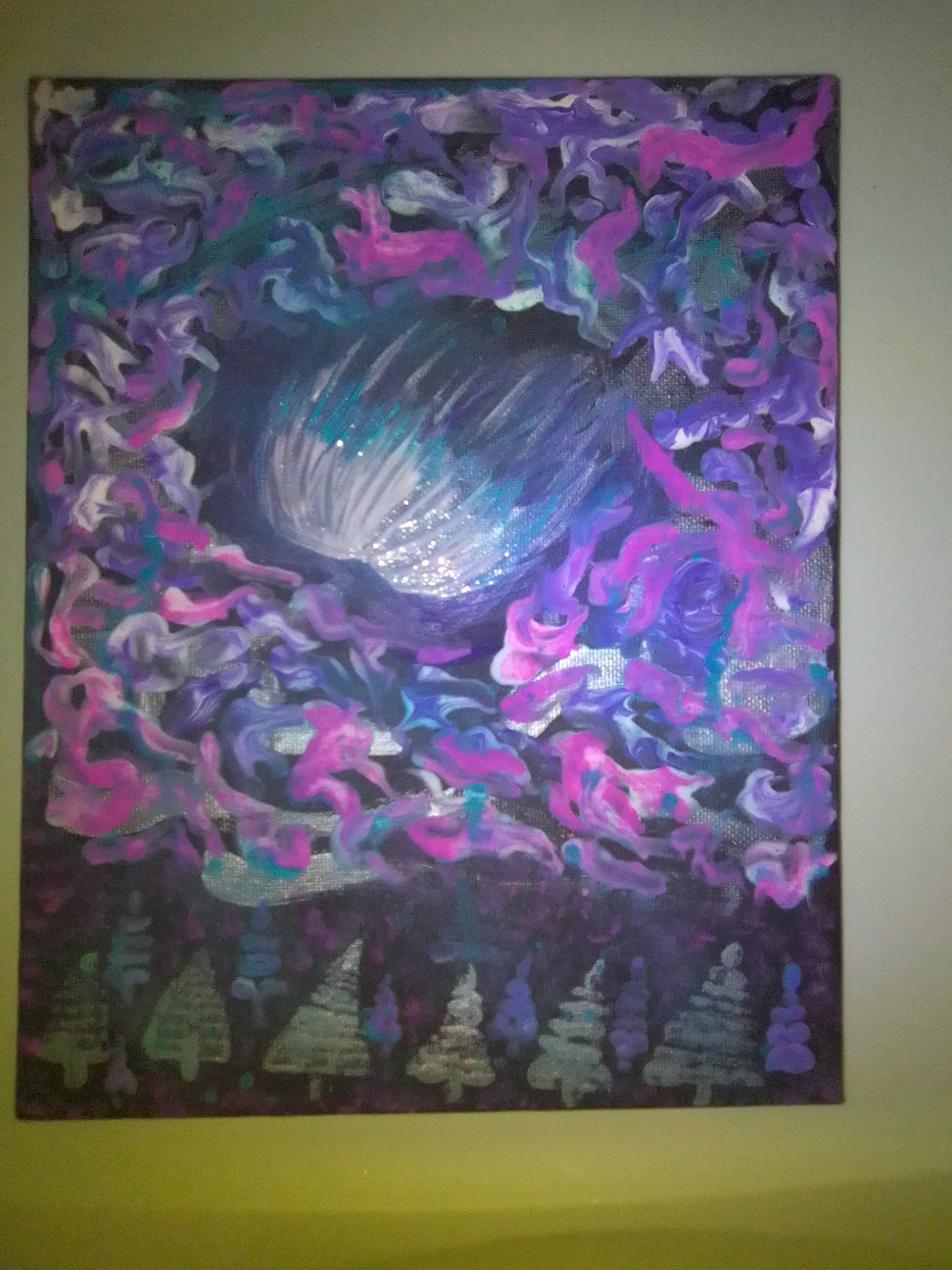 Abstract Painting - Purple & Blue
