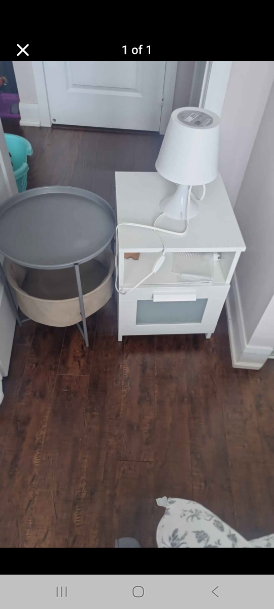 IKEA bedside table & side table