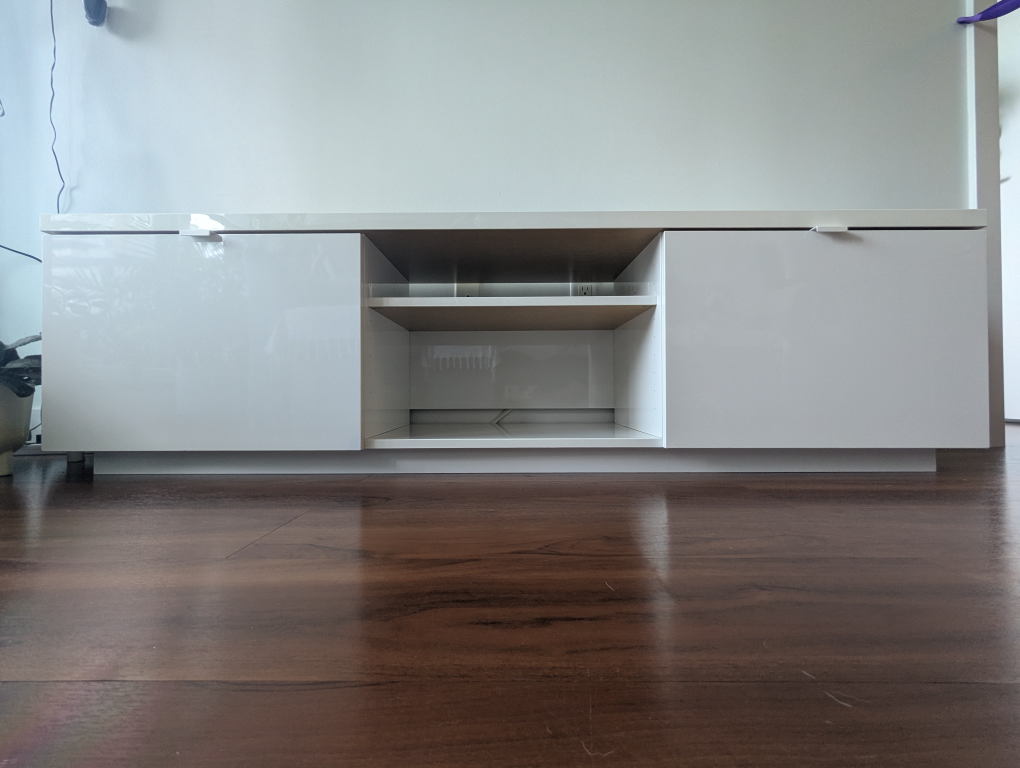 White TV Stand - photo 2