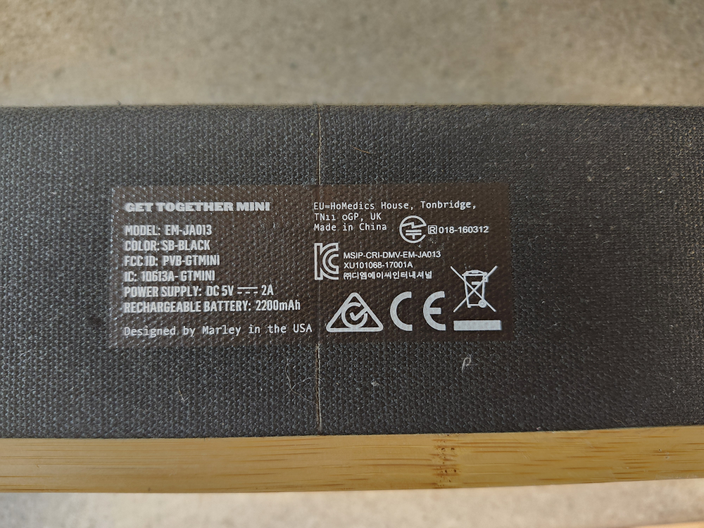 Marley Get Together Mini Bluetooth Speaker - photo 4