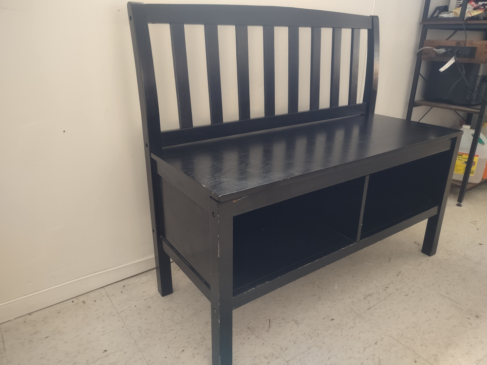 Madison Storage Bench - Black - photo 2