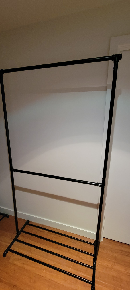 Heavy Duty Black Metal Clothing Rack