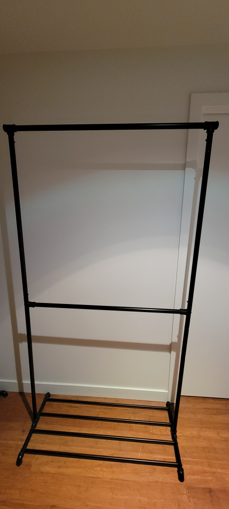 Heavy Duty Black Metal Clothing Rack - photo 2