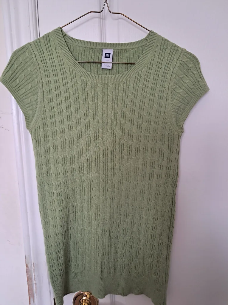 GAP Knit Top - Size XS - Light Green thumbnail