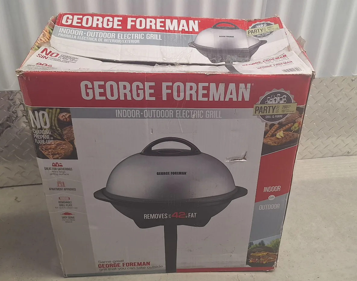 George Foreman GGR50B Indoor/Outdoor Grill electric image indicator(10)
