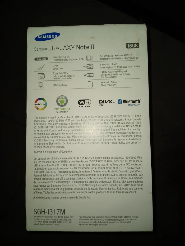 Samsung Galaxy Note II 16GB - With Box image indicator(2)