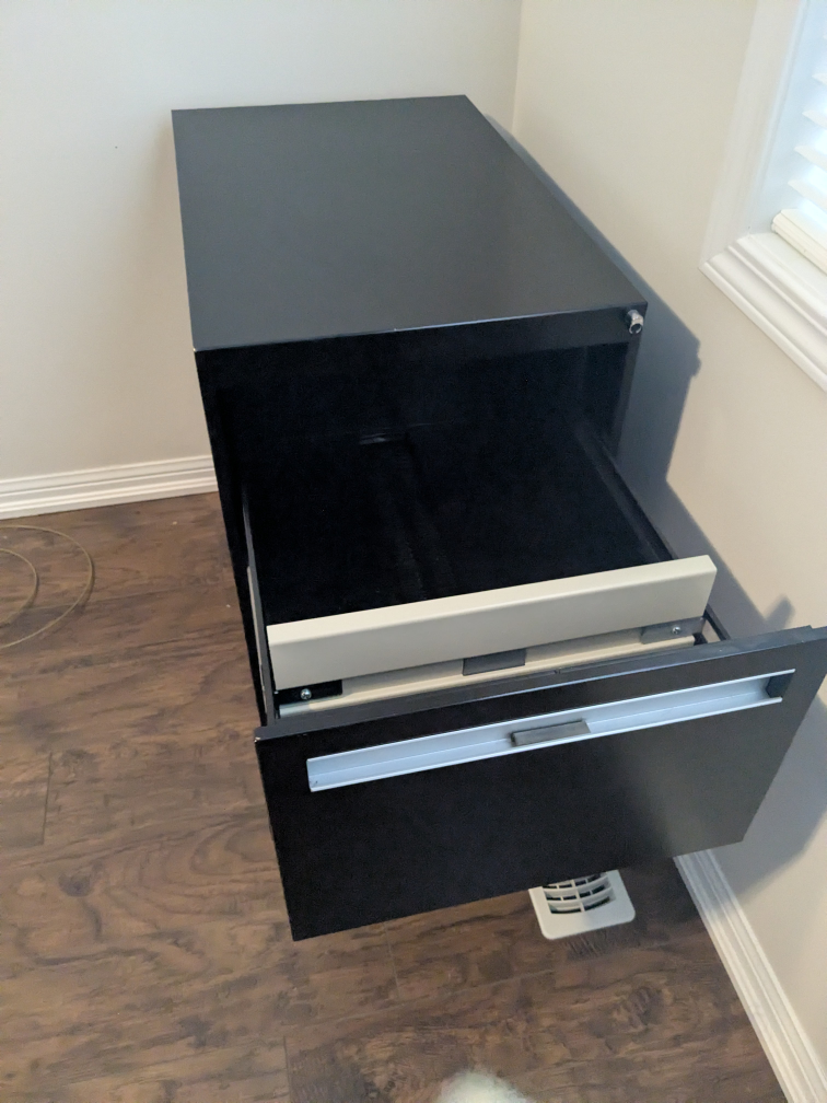 Black Two-Drawer Filing Cabinet - photo 4