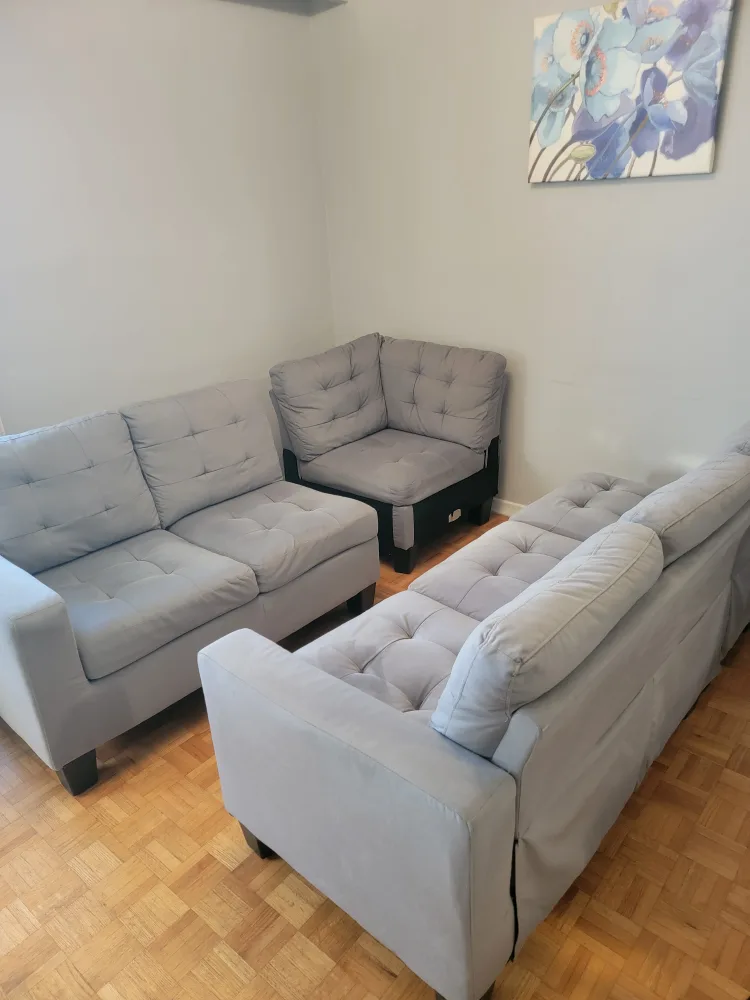 Grey Modular Sectional Sofa Set image indicator(2)