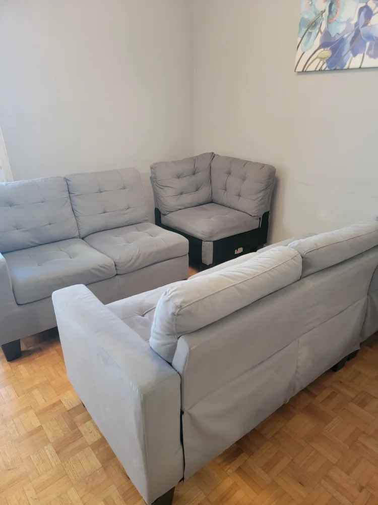 Grey Modular Sectional Sofa Set image indicator(5)