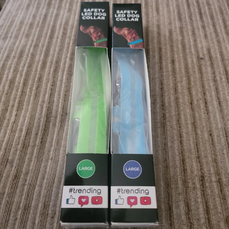 New Large Safety LED Dog Collars thumbnail