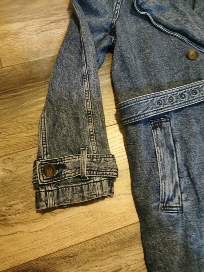 M&S Collection Denim Trench Coat - Size 12 image indicator(3)
