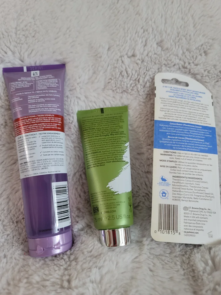 Gel wash, face mask & moisture stick image indicator(2)