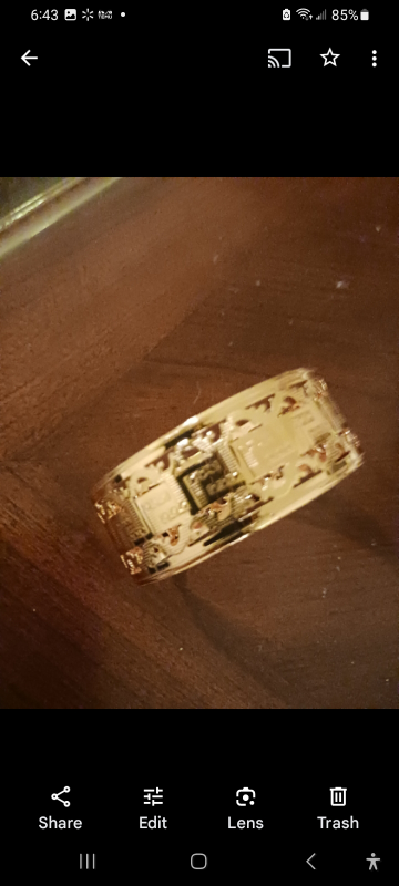 Gold-tone Bangle Bracelet - photo 2