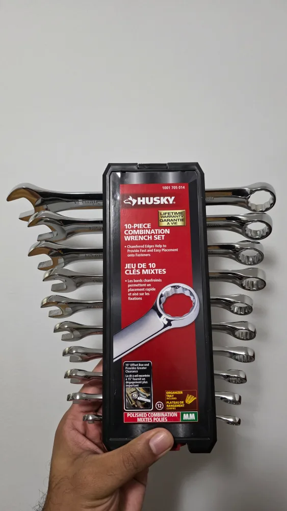 Husky 10-Piece Combination Wrench Set
