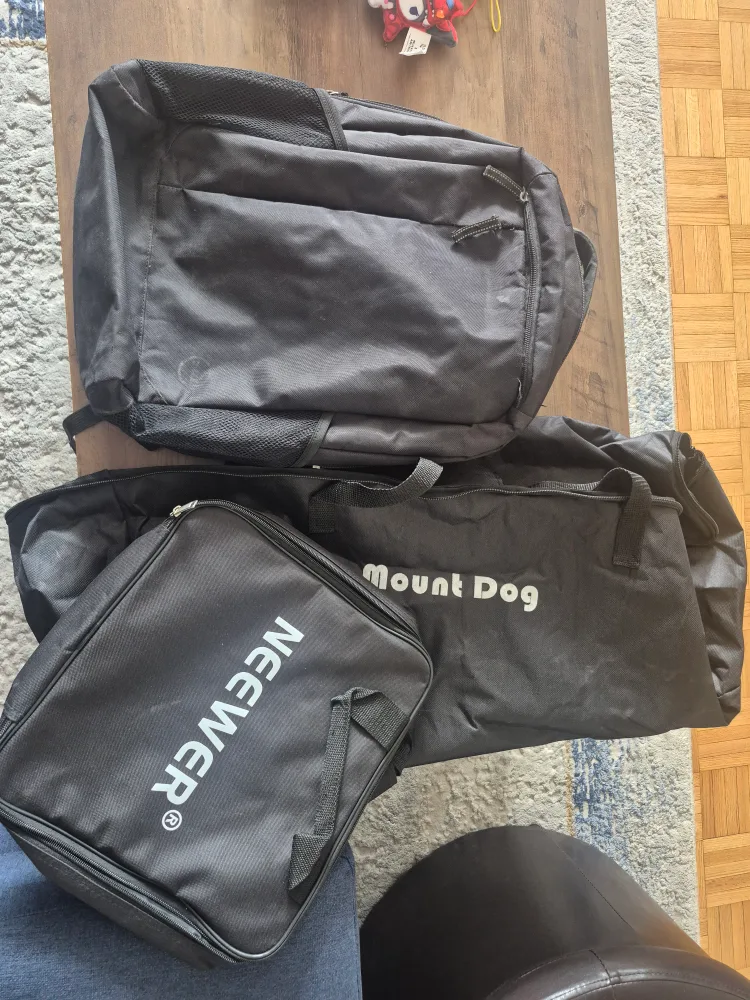 Dell Black Backpack and 2 bags for storage thumbnail