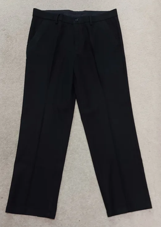 Black Dress Pants - Size 34,  28  1/2 inseam , delicron thumbnail