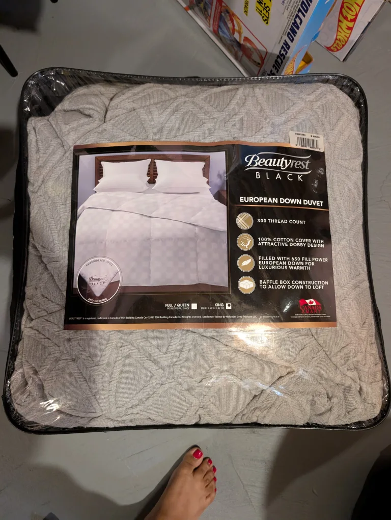Beautyrest Black European Down Duvet - King Size thumbnail