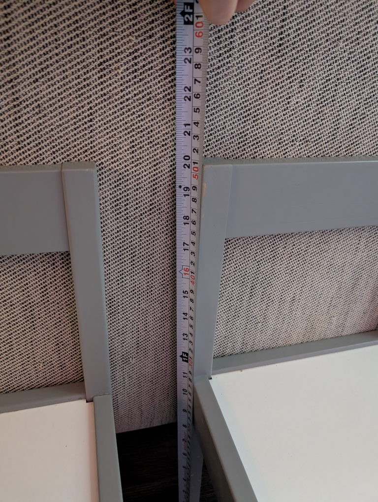 Pair of Children's Grey and White Chairs - photo 3