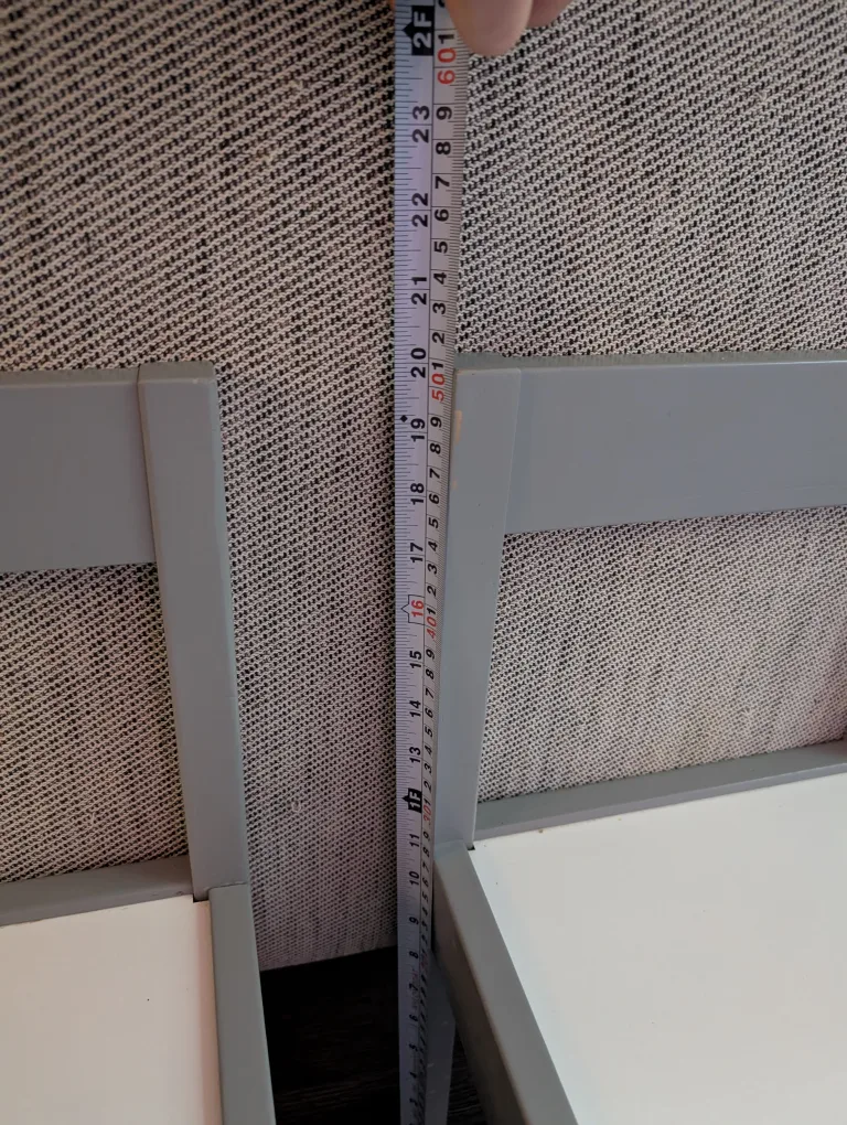 Pair of Children's Grey and White Chairs image indicator(3)