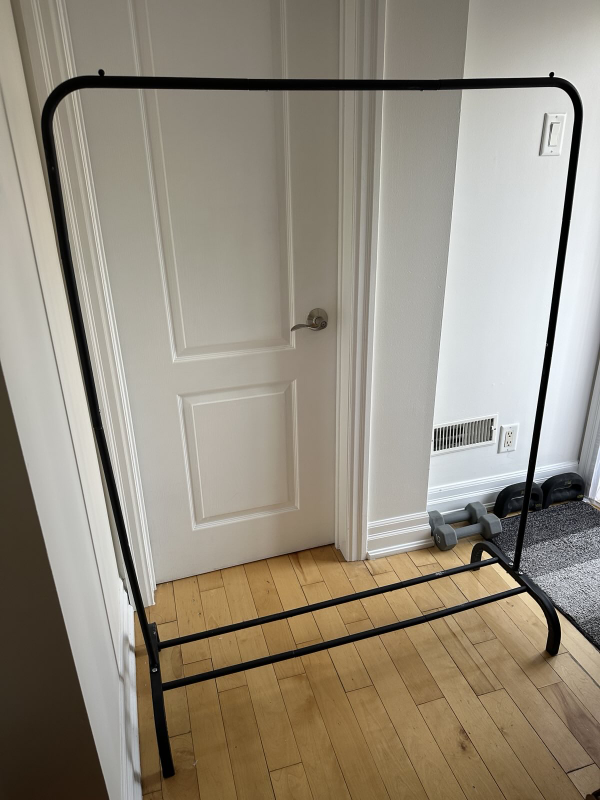 Black Metal Clothes Rack