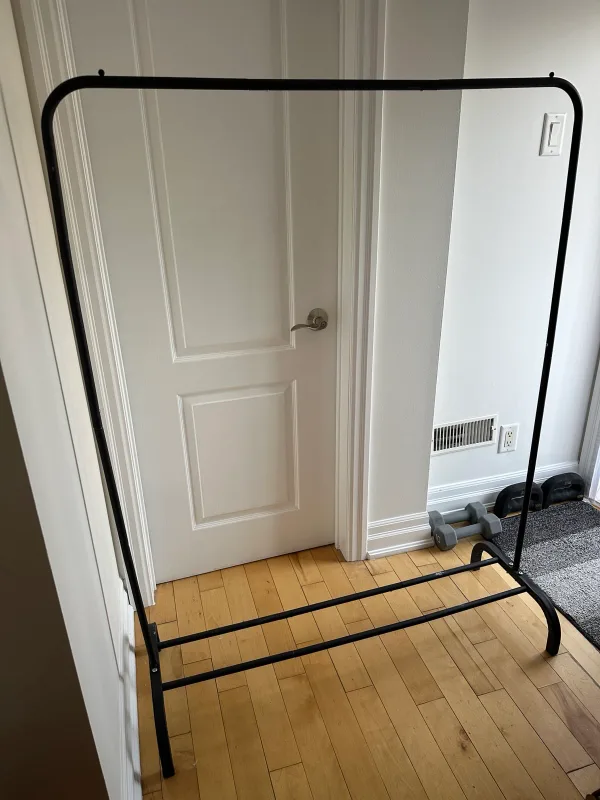 Black Metal Clothes Rack thumbnail