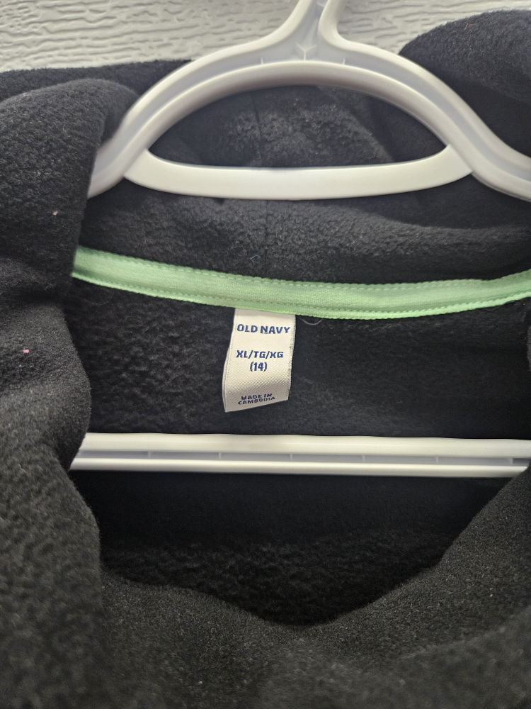 NWT Old Navy Black Fleece Pullover XL (14) - photo 2