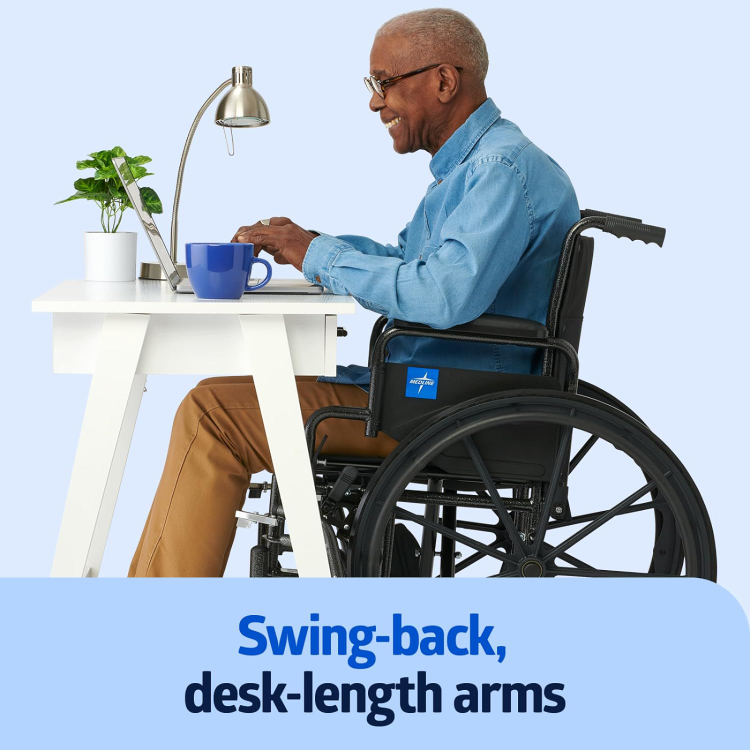 Medline Strong and Sturdy Wheelchair 16" Seat BRAND NEW - photo 4