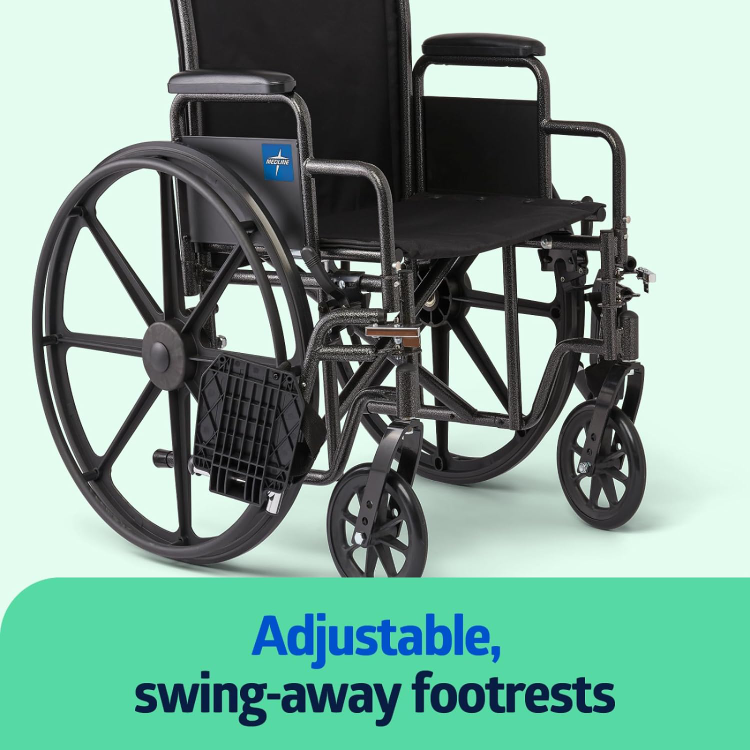 Medline Strong and Sturdy Wheelchair 16" Seat BRAND NEW - photo 5